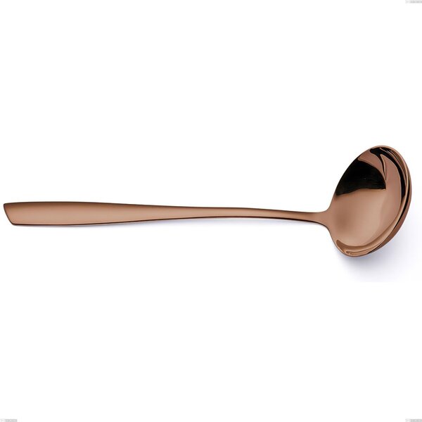 ELeven PVD Chocolate Ladle, Polished 18/10 Stainless Steel, 2.5 mm Thickness, 302 mm Length, PVD Chocolate