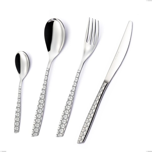 ELEVEN EXA E Table Knife in 18.10 AISI304 Stainless Steel 2.5 mm - Length 238 mm Handle in Steel Dishwasher Safe