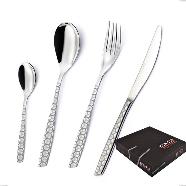 ELEVEN EXA 49-piece Cutlery Set in Polished 18/10 Stainless Steel 2.5 mm Thickness with Gift Box