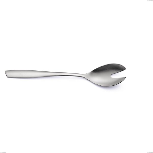 Eleven Sandblasted Salad Cutlery Set, 18-10 Brushed Steel, Length 253 mm