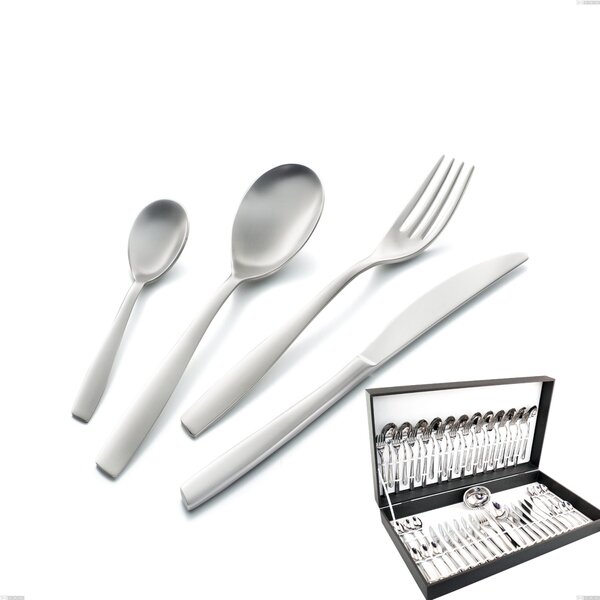 ELEVEN EXA 51-piece Cutlery Set in 18/10 Shiny Stainless Steel 2.5 mm Thickness in Gift Box