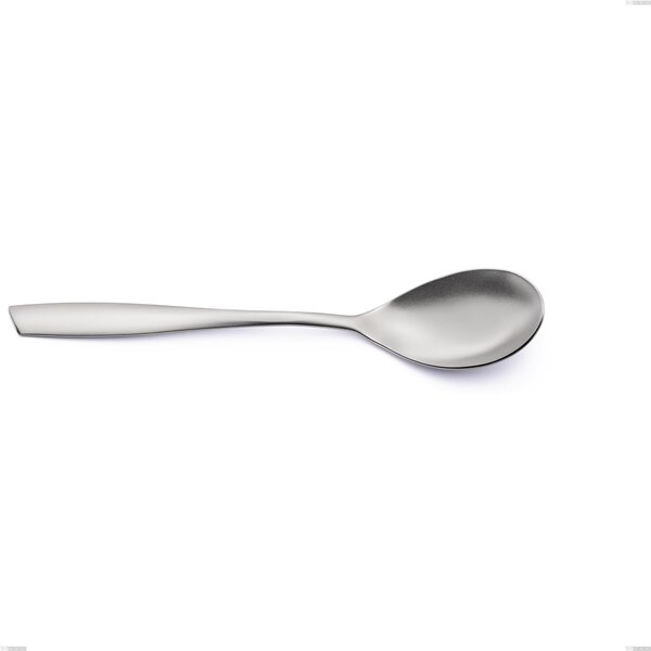 Eleven Sandblasted Serving Spoon, Sandblasted 18-10 Stainless Steel, Length 253 mm