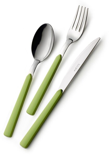 Set of 7 Dessert Cutlery, Small Forks and Dessert Fast Pastry Spatula in Showcase Packaging, 18.c Steel Fast