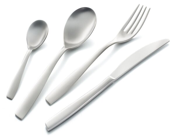 ELEVEN Sandblasted Cutlery Set 24 Pieces Stainless Steel 18.10 AISI304 2.5 mm in Display Case