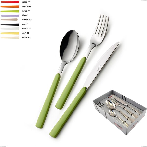 Fast 16-Piece Cutlery Set in Showcase Packaging, Stainless Steel 18.c