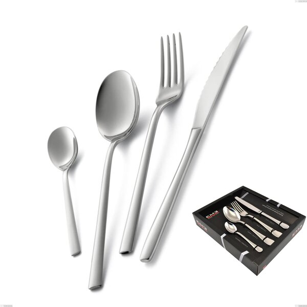 24-Piece FASHION Cutlery Set, Stainless Steel 18.10, Mirror Polished 3 mm, in Showcase Gift Box