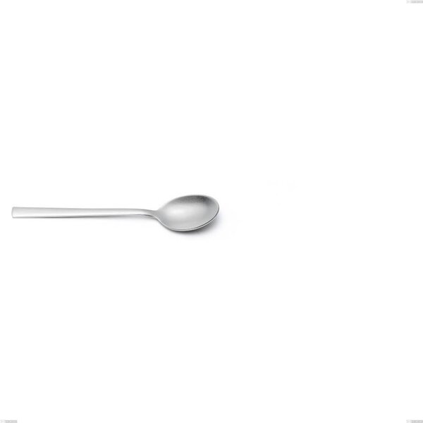 Fashion Sandblasted Coffee Spoon, 18/10 (AISI304), 3 mm Thickness, Length 137 mm, Brushed Stainless Steel