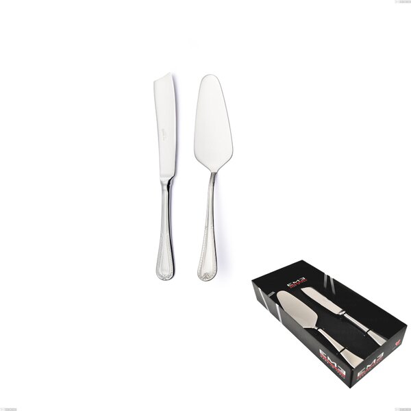 Dessert 2-Piece Firenze Cutlery Set in Display Box, Stainless Steel 18.10 (Aisi304), 2.5 mm Thickness
