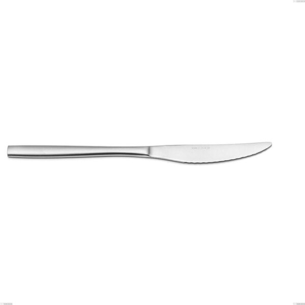Fashion Sandblasted Table Knife, 18/10 (AISI304), 3 mm Thickness, 234 mm Length, Satin Stainless Steel