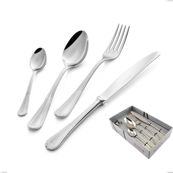 Firenze 16 Piece Cutlery Set in Showcase Packaging, Stainless Steel 18.10 (Aisi304), 2.5 mm Thickness