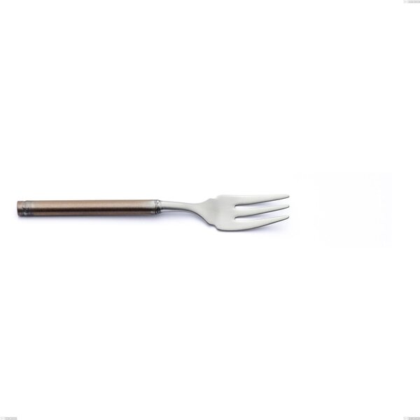 Fuoco Fish Fork, Stainless Steel 18.10 (AISI304), Length 181 mm, Handle in Sandblasted and Burnished Steel Tube