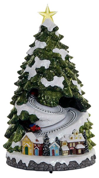 Christmas Tree DKD Home Decor Movement LED Light Musical Multicolour Resin 23 x 23 x 42 cm (3 Units)