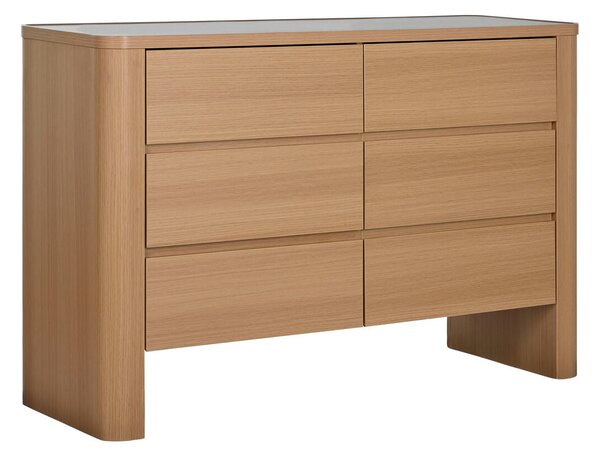 Chest of drawers Home ESPRIT Natural Light grey Modern 120 x 40 x 80 cm