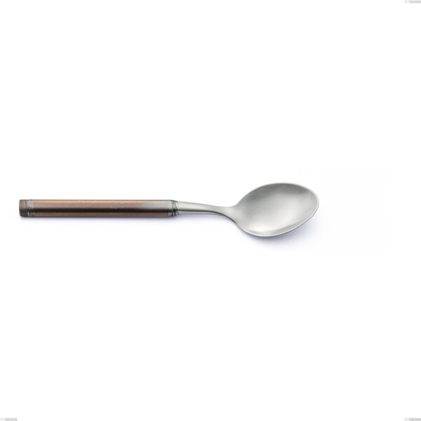 Fuoco Table Spoon, Stainless Steel 18.10 (AISI304), Length 208 mm, Handle in Sandblasted and Burnished Steel Tube