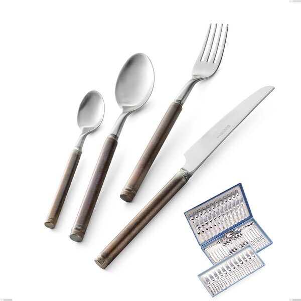 75-Piece Fuoco Cutlery Set in Gift Case, Stainless Steel 18.10 (AISI304)