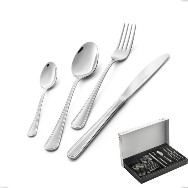 Galles 30-piece cutlery set in panoramic packaging, economical knife, Stainless Steel 18/10 (aisi 304), 2.00 mm thickness