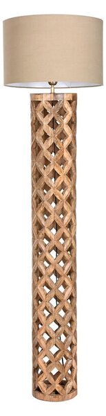 Floor Lamp Home ESPRIT Beige Natural Mango wood 220 V 41,5 x 41,5 x 158 cm