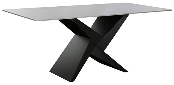 Dining Table Home ESPRIT Black Metal Ceramic 180 x 90 x 75 cm