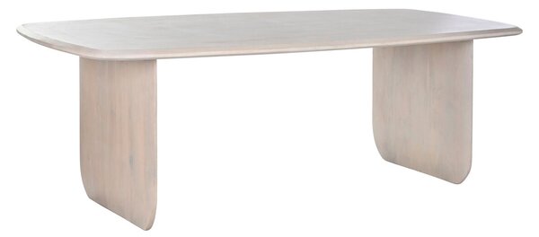 Dining Table Home ESPRIT White Mango wood 218 x 100 x 76 cm