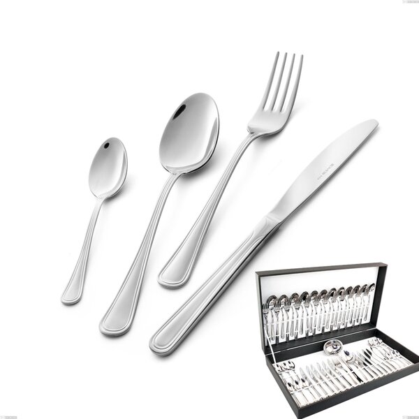 Galles 51-Piece Cutlery Set in Canteen Box, Stainless Steel 18/10 (AISI 304), 2.00 mm Thickness