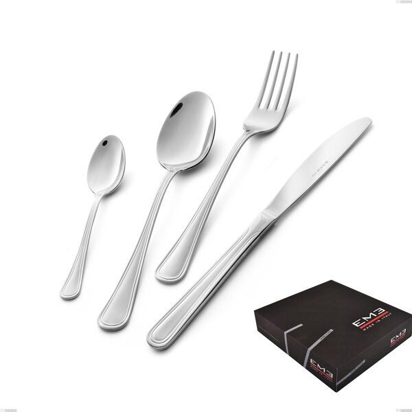 Galles 49-Piece Cutlery Set in Gift Box, Economical Knife, Stainless Steel 18/10 (aisi 304), 2.00 mm Thickness