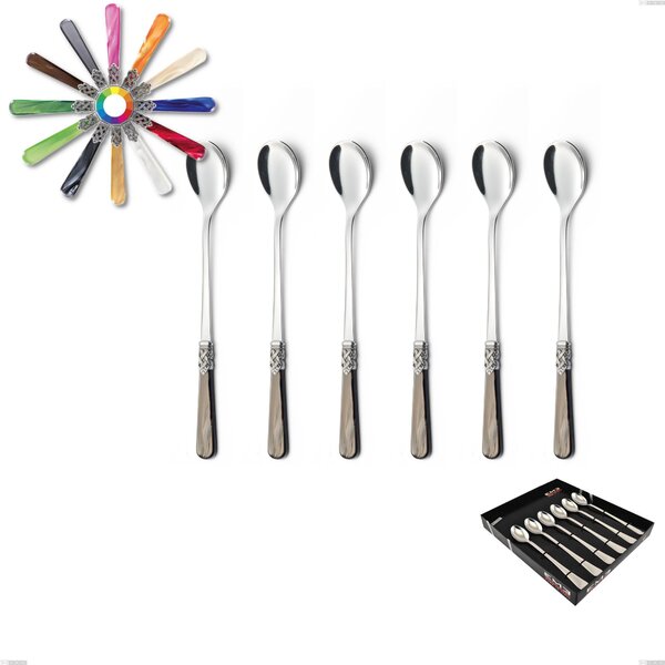 Geneva Display Pack 6 Pieces Cutlery, (Stainless Steel 18.10 AISI 304), Methacrylate Handle