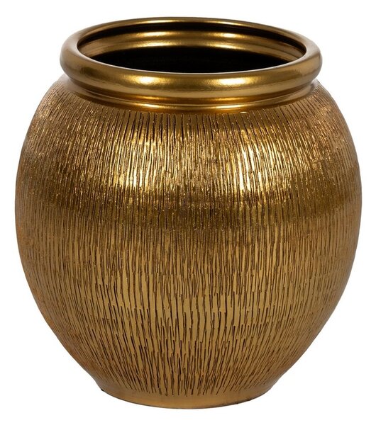 Vase Golden Ceramic 38 x 38 x 40 cm