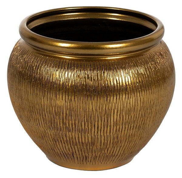 Vase Golden Ceramic 39 x 39 x 40 cm