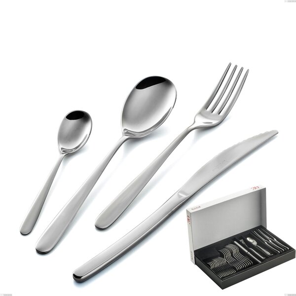 Griffe 30-Piece Cutlery Set in Panoramic Packaging, Stainless Steel 18.10 (AISI304), 3.0 mm Thickness