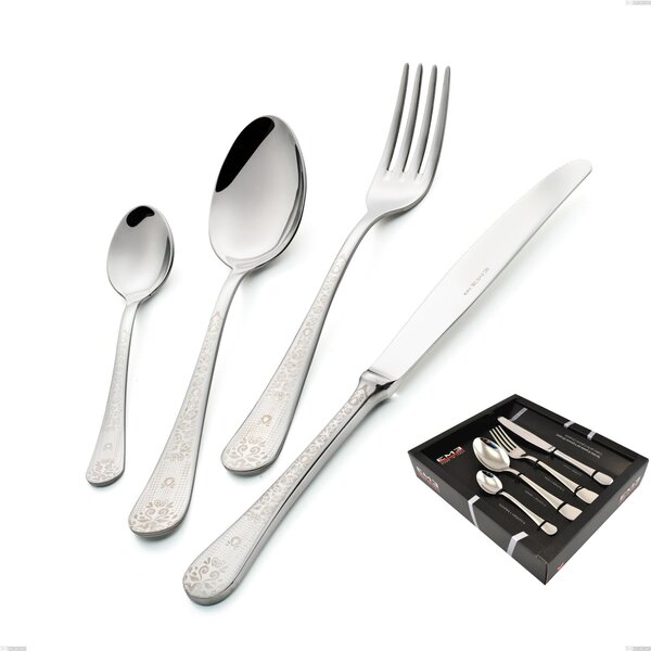 HERMITAGE 24-piece cutlery set in 18/10 mirror-polished stainless steel 2.5 mm thickness in Showcase Packaging