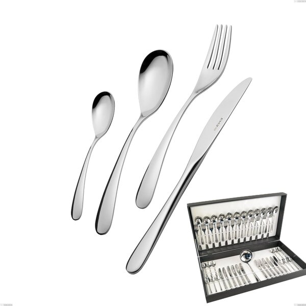 Hotel 49 Piece Cutlery Set in Canteen Box, Stainless Steel 18.10 (AISI304), 2.5 mm Thickness
