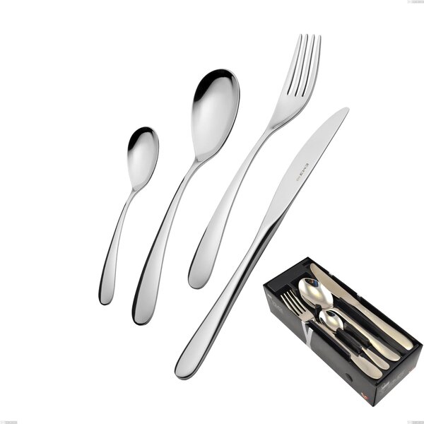 Hotel 24 Piece Cutlery Set in Space-Saving Packaging, Stainless Steel 18.10 (AISI304), 2.5 mm Thickness