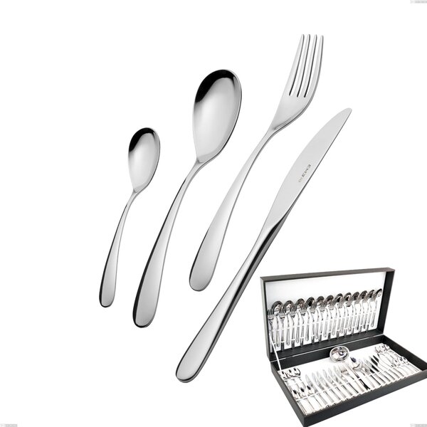 Hotel 51-Piece Cutlery Set in Canteen Box, Stainless Steel 18.10 (AISI304), 2.5 mm Thickness