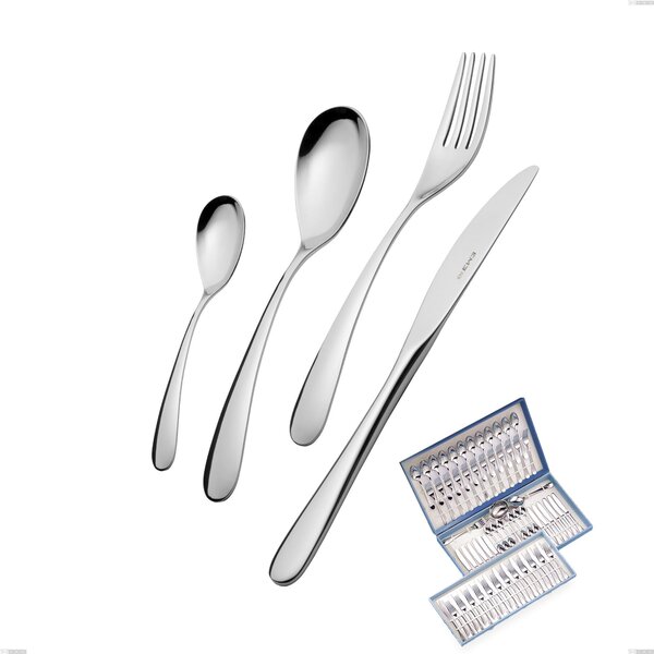 75-Piece Hotel Cutlery Set in Gift Case, Stainless Steel 18.10 (AISI304), 2.5 mm Thickness