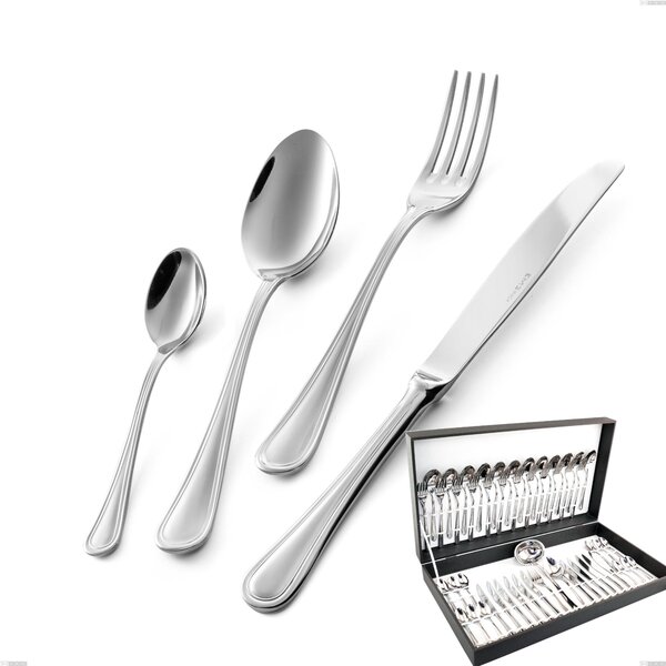 Impero 51 Pieces Cutlery Set in Canteen Box, Economical Knife, STAINLESS STEEL 18.10 (AISI304), Thickness 2.5 MM