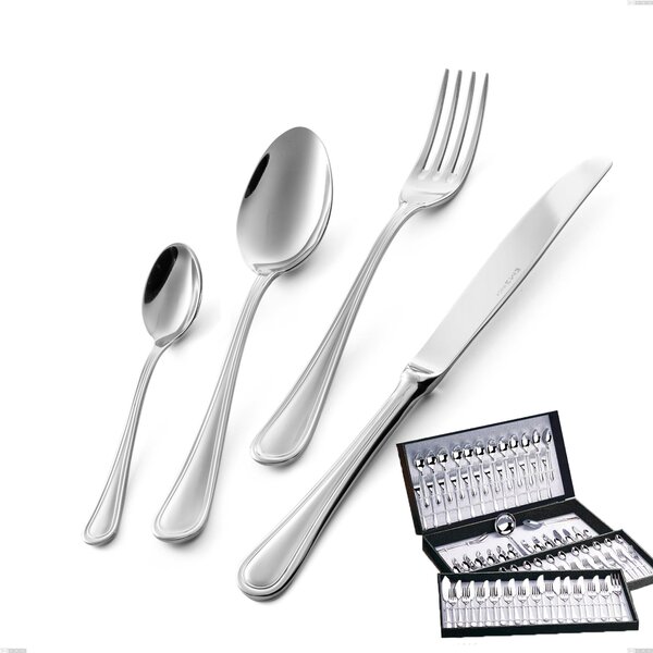 Impero 113-Piece Cutlery Set in Gift Case, Budget Knife, STAINLESS STEEL 18.10 (AISI304), Thickness 2.5 MM
