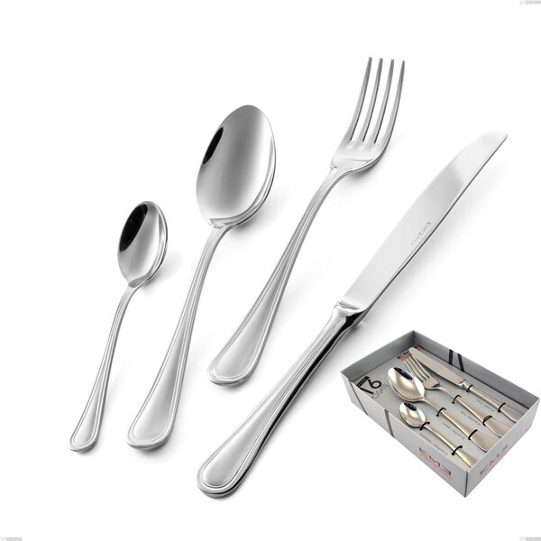 Impero 16-piece cutlery set in display case, economical knife, STAINLESS STEEL 18.10 (AISI304), 2.5 MM thickness