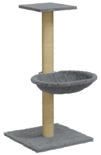 Cat Tree with Sisal Scratching Post Light Grey 74 cm