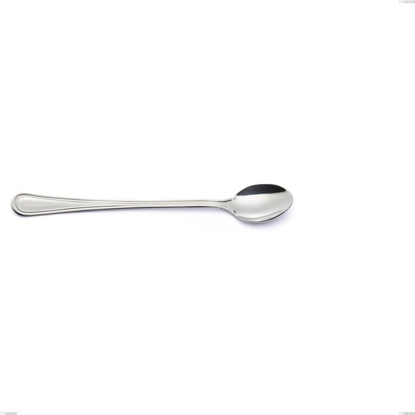 Impero Silver 8 Micron Spoon for Drinks, Stainless Steel AISI 304 Silver Finish, 8 Micron Silver Thickness, Cutlery Thickness 3 mm, Length 195 mm