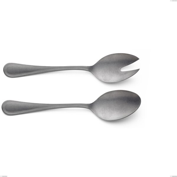 Impero Retro Vintage Salad Cutlery Pair, Stainless Steel (Aisi 304), Length 233 mm