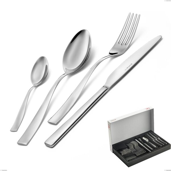 Infinity Polished Stainless Steel 30-Piece Cutlery Set 2.5 mm in Panoramic Packaging Infinity Polished Stainless Steel 2.5 mm, 18/10 (AISI304), thickness 2.5 mm