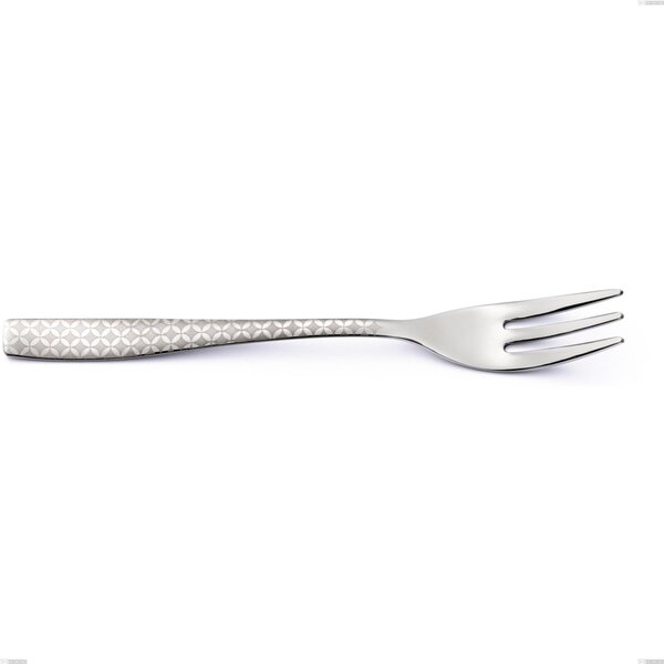 Infinity Monogran Dessert Fork, Stainless Steel 18/10 (aisi 304) with Laser Engraving, 2.5 mm Thickness, 152 mm Length