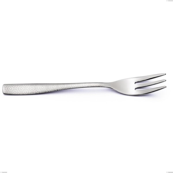 Infinity Seamless Dessert Fork, 18/10 Stainless Steel (aisi 304) Laser Engraving, 2.5 mm Thickness, Length 152 mm