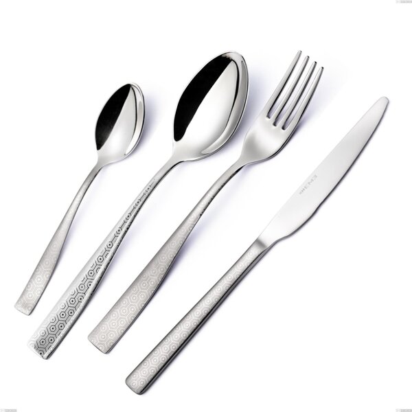 Infinity Seamless Coffee Spoon, Stainless Steel 18/10 (AISI 304), Laser Engraving, 2.5 mm Thickness, 138 mm Length