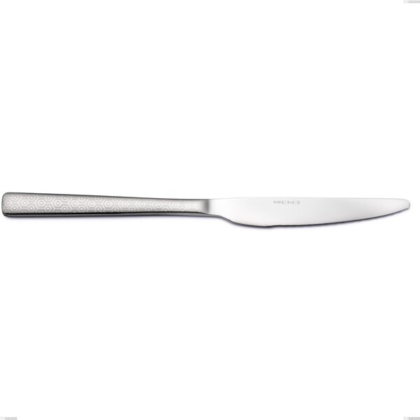 Infinity Seamless Table Knife, 18/10 Stainless Steel (aisi 304), Laser Engraving, 2.5 mm Thickness, 242 mm Length