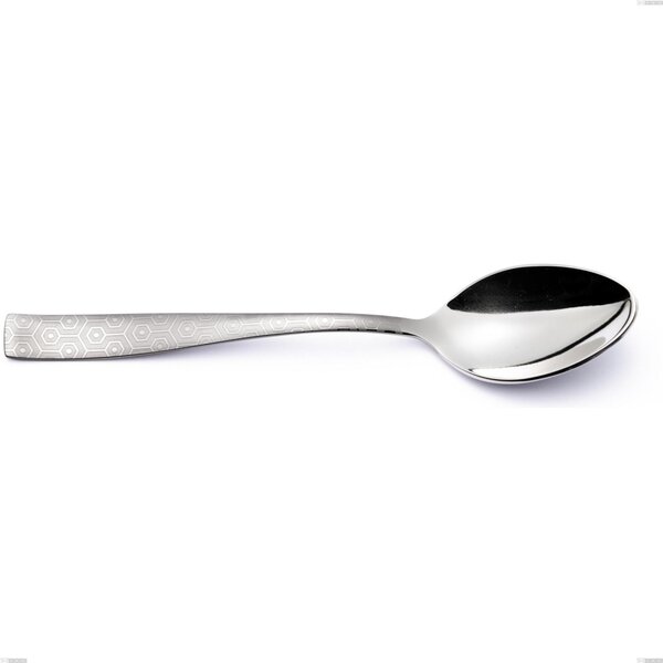 Infinity Seamless Coffee Spoon, Stainless Steel 18/10 (AISI 304), Laser Engraving, 2.5 mm Thickness, 138 mm Length