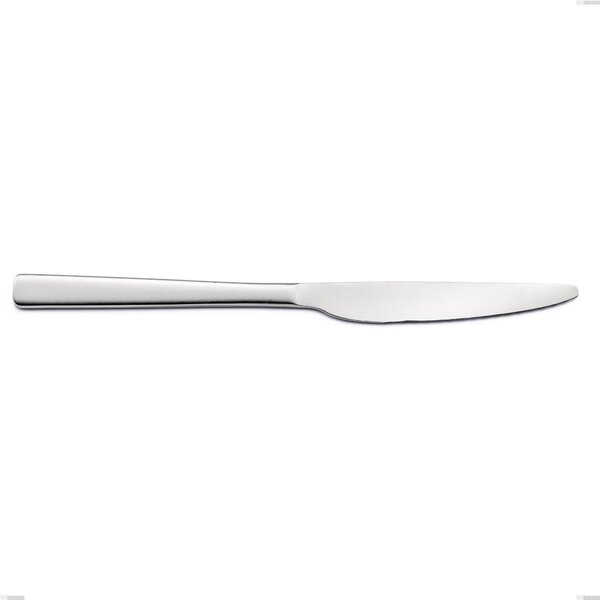 Infinity Sandblasted Table Knife, Sandblasted, Stainless Steel 18/10 (AISI 304), Laser Engraving, 2.5 mm Thickness, 242 mm Length