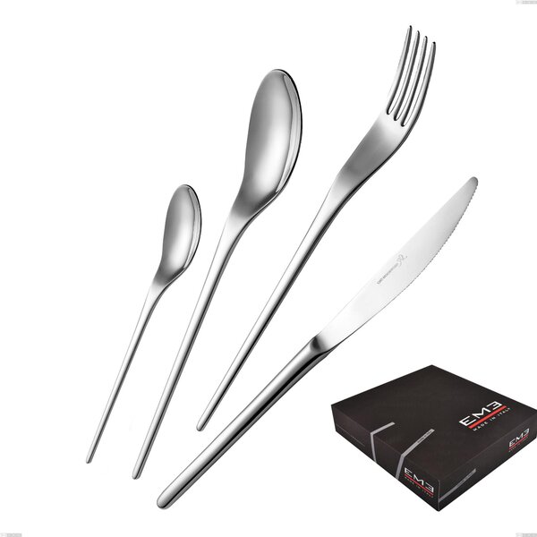 Joli 75 Piece Cutlery Set in Gift Box, Stainless Steel 18.10 (AISI304), 4.00 mm Thickness