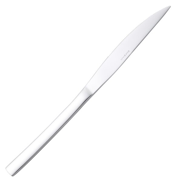 JOY Table Knife in 18.10 AISI430 Steel, 2 mm Thickness, 237 mm Length, Polished Steel Handle, Dishwasher Safe