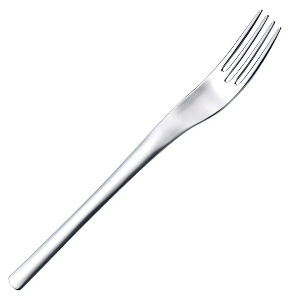 JOY Table Fork in 18.10 AISI430 Stainless Steel, 2 mm Thickness, 217 mm Length, Polished Stainless Steel Handle, Dishwasher Safe
